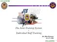 The Joint Training System PowerPoint PPT Presentation