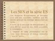 Les SES et la s