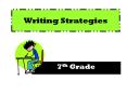Writing Strategies PowerPoint PPT Presentation