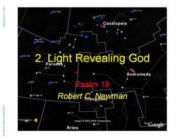 2. Light Revealing God
