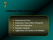 Integration by Parts