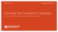 USA Study Visa Consultants In Chandigarh PowerPoint PPT Presentation