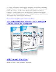WP Content Machine review-(SHOCKED) $21700 bonuses
