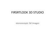 stereoscopic 3d images