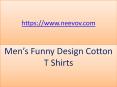 Mens Funny Design Black Colour Cotton T Shirts
