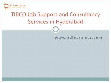 Job Support and Consultancy Services in Hyderabad