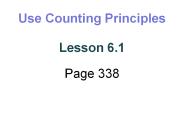 Use Counting Principles