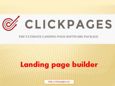 Landing page builder