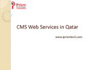 CMS Web Services in Qatar