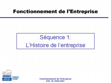 Fonctionnement de l