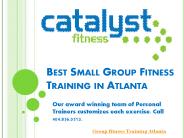 Small Group Fitness Training in Atlanta