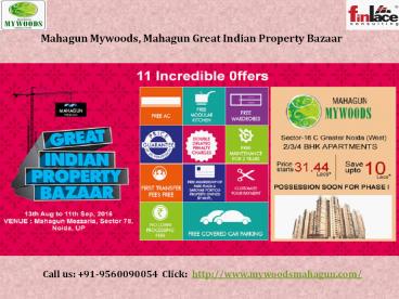 Mahagun Mywoods Pocket Friendly Homes in Noida Extension