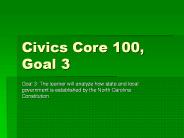 Civics Core 100, Goal 3