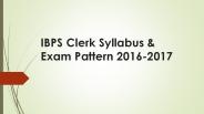 IBPS Clerk Exam Pattern & Syllabus (1)