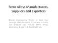 Ferro alloys manufacturers in India PowerPoint PPT Presentation