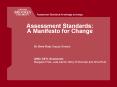 Assessment Standards: A Manifesto for Change PowerPoint PPT Presentation