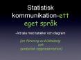 Statistisk kommunikation-ett eget spr PowerPoint PPT Presentation