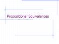 Propositional Equivalences PowerPoint PPT Presentation