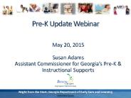 Pre-K Update Webinar