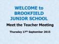 WELCOME to BROOKFIELD JUNIOR SCHOOL PowerPoint PPT Presentation