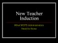 New Teacher Induction PowerPoint PPT Presentation