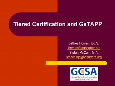 Tiered%20Certification%20and%20GaTAPP