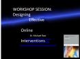 WORKSHOP SESSION: PowerPoint PPT Presentation