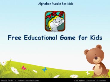 Abc Alphabet Puzzle For Kids