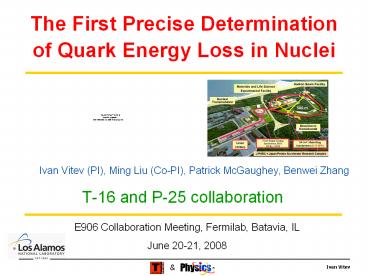 The First Precise Determination of Quark Energy Loss in Nuclei