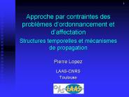 Approche par contraintes des probl
