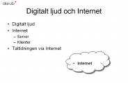 Digitalt ljud och Internet
