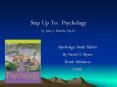 Step Up To: Psychology by John J. Schulte, Psy.D. PowerPoint PPT Presentation