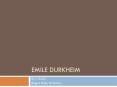 Emile Durkheim PowerPoint PPT Presentation