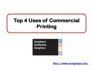 Top 4 Uses of Commercial Printing