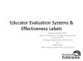 Educator Evaluation Systems PowerPoint PPT Presentation