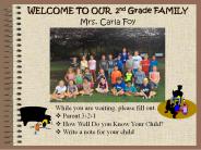 WELCOME TO OUR 2nd Grade FAMILY