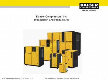 Kaeser Compressors, Inc.
