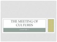 The Meeting of Cultures