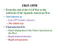 From the end of the Civil War to the outbreak of the Spanish-American War PowerPoint PPT Presentation