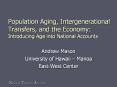 Population%20Aging,%20Intergenerational%20Transfers,%20and%20the%20Economy:%20Introducing%20Age%20into%20National%20Accounts PowerPoint PPT Presentation
