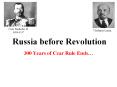 Russia before Revolution PowerPoint PPT Presentation
