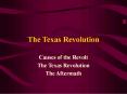 The Texas Revolution PowerPoint PPT Presentation