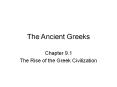The Ancient Greeks PowerPoint PPT Presentation