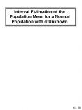 Interval Estimation of the Population Mean for a Normal Population with s Unknown PowerPoint PPT Presentation