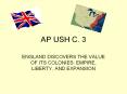 AP USH C. 3 PowerPoint PPT Presentation