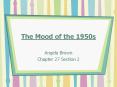 The Mood of the 1950s PowerPoint PPT Presentation