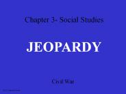 Chapter 3- Social Studies
