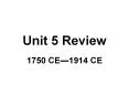 Unit%205%20Review PowerPoint PPT Presentation