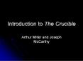 Introduction to The Crucible PowerPoint PPT Presentation