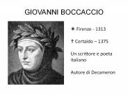 GIOVANNI BOCCACCIO